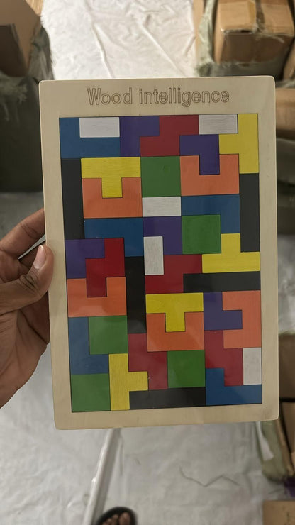 Funblast 3D Wooden Tangram Jigsaw Puzzle