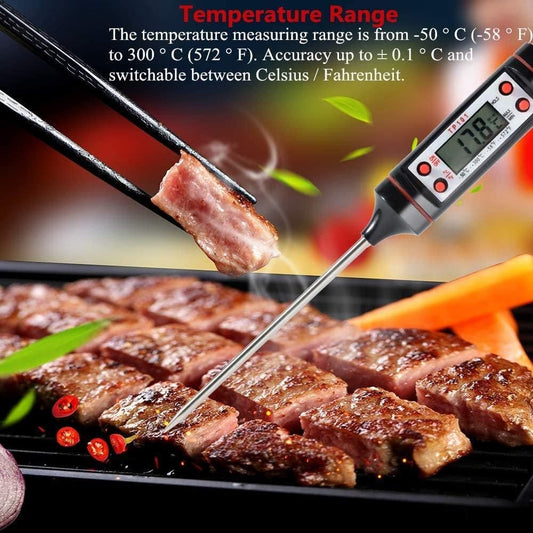 Stainless Probe Kitchen Food Meat Thermometers
